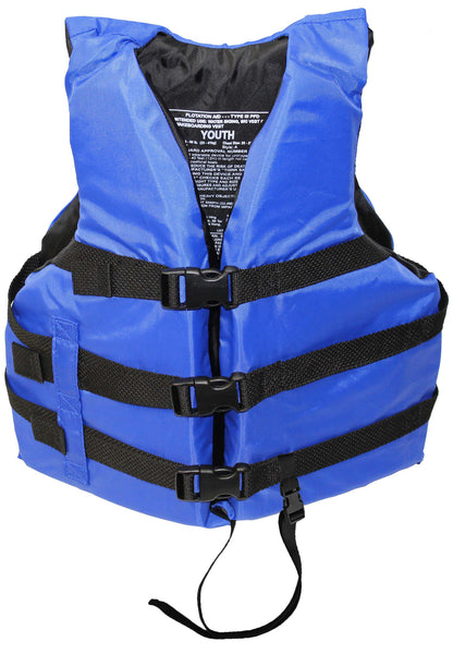 Life jacket paddle vest with Leg Strap; Coast Guard approved Type III PFD flotation device; Jet ski, wakeboard, hardshell kayak life jacket; Ideal extra life jacket for pontoon boat