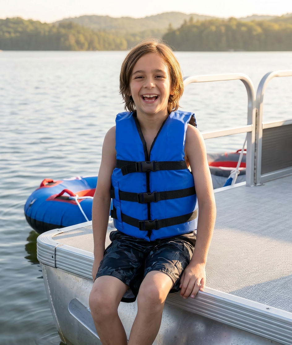 Life jacket paddle vest; Coast Guard approved Type III PFD life vest flotation device; Jet ski, wakeboard, hardshell kayak life jacket; Ideal extra life jacket for pontoon boat