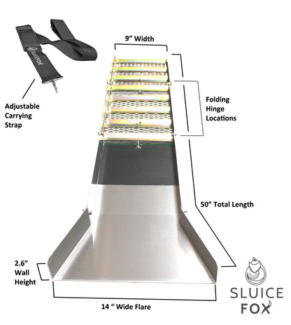 Sluice Fox 50" Folding Aluminum Sluice Box
