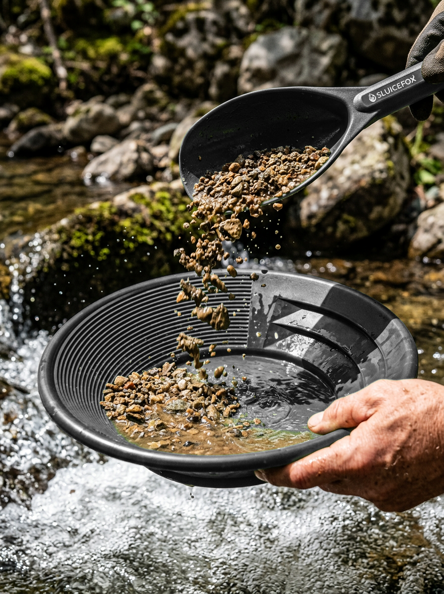 Sluice Fox 10-Piece Gold Panning Kit with Bag