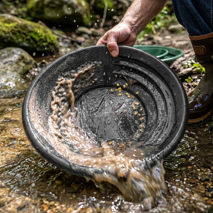 Sluice Fox 10-Piece Gold Panning Kit with Bag
