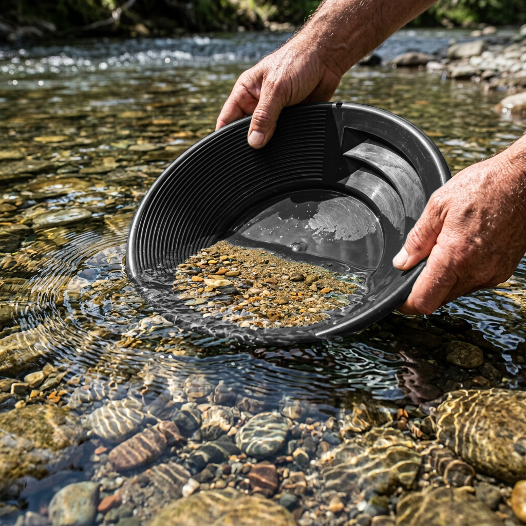 Sluice Fox 3-Piece Gold Panning Kit with Snifter Bottle