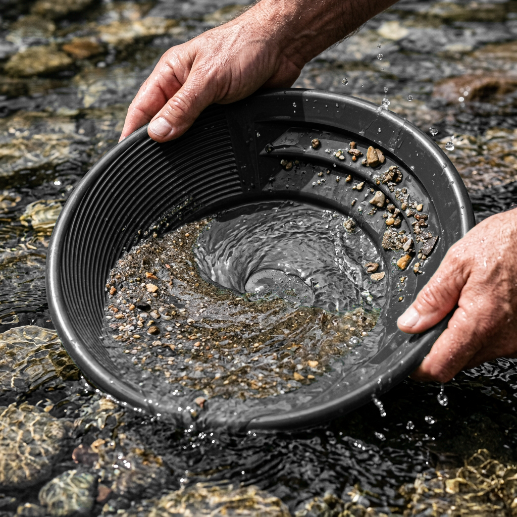 Sluice Fox 3-Piece Gold Panning Kit with Snifter Bottle