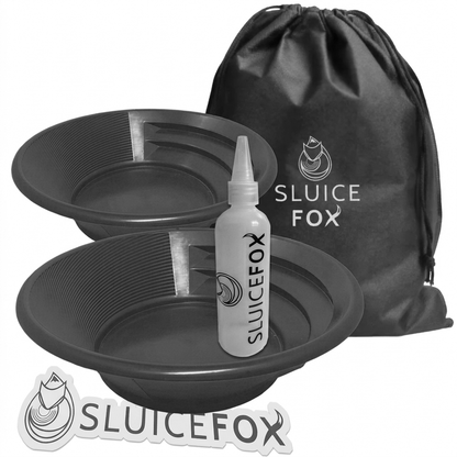 Sluice Fox 3-Piece Gold Panning Kit with Snifter Bottle
