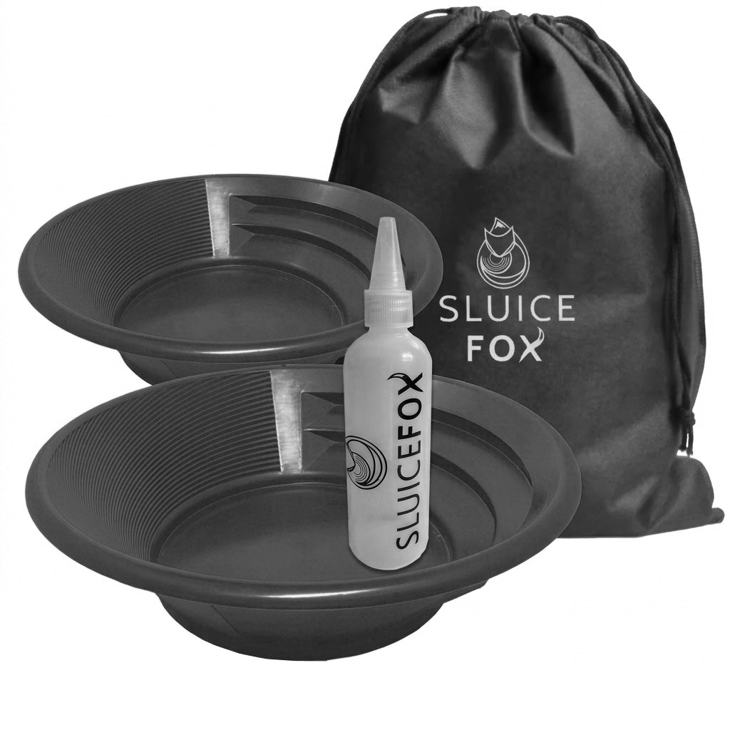 Sluice Fox 3-Piece Gold Panning Kit with Snifter Bottle