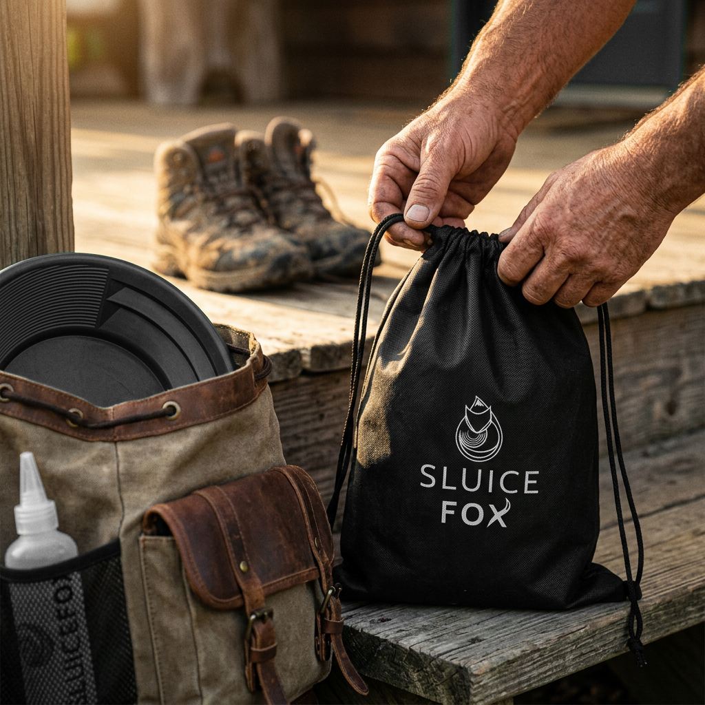 Sluice Fox 3-Piece Gold Panning Kit with Snifter Bottle