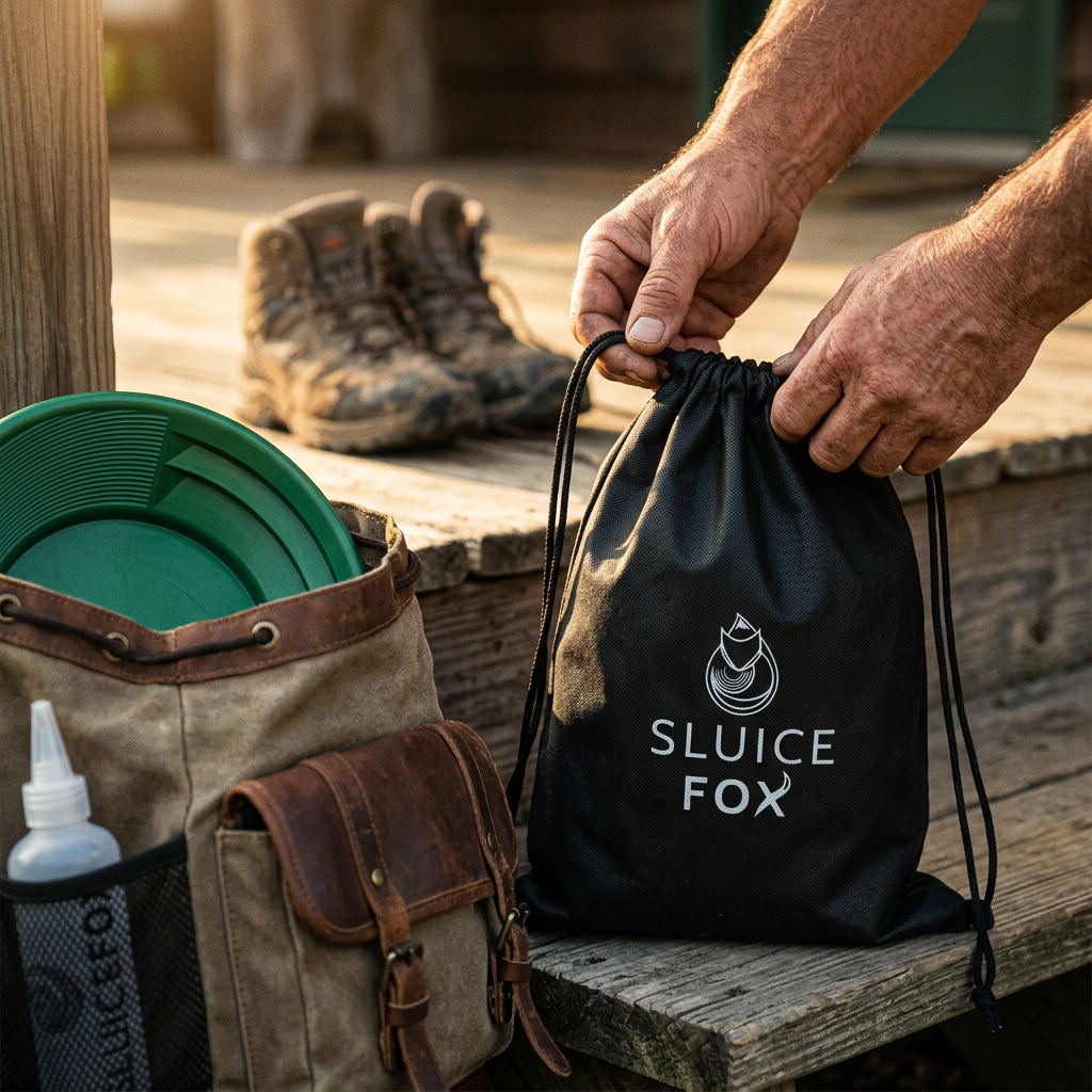 Sluice Fox 3-Piece Gold Panning Kit with Snifter Bottle