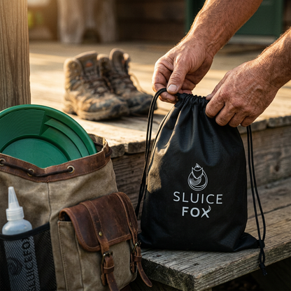 Sluice Fox 3-Piece Gold Panning Kit with Snifter Bottle