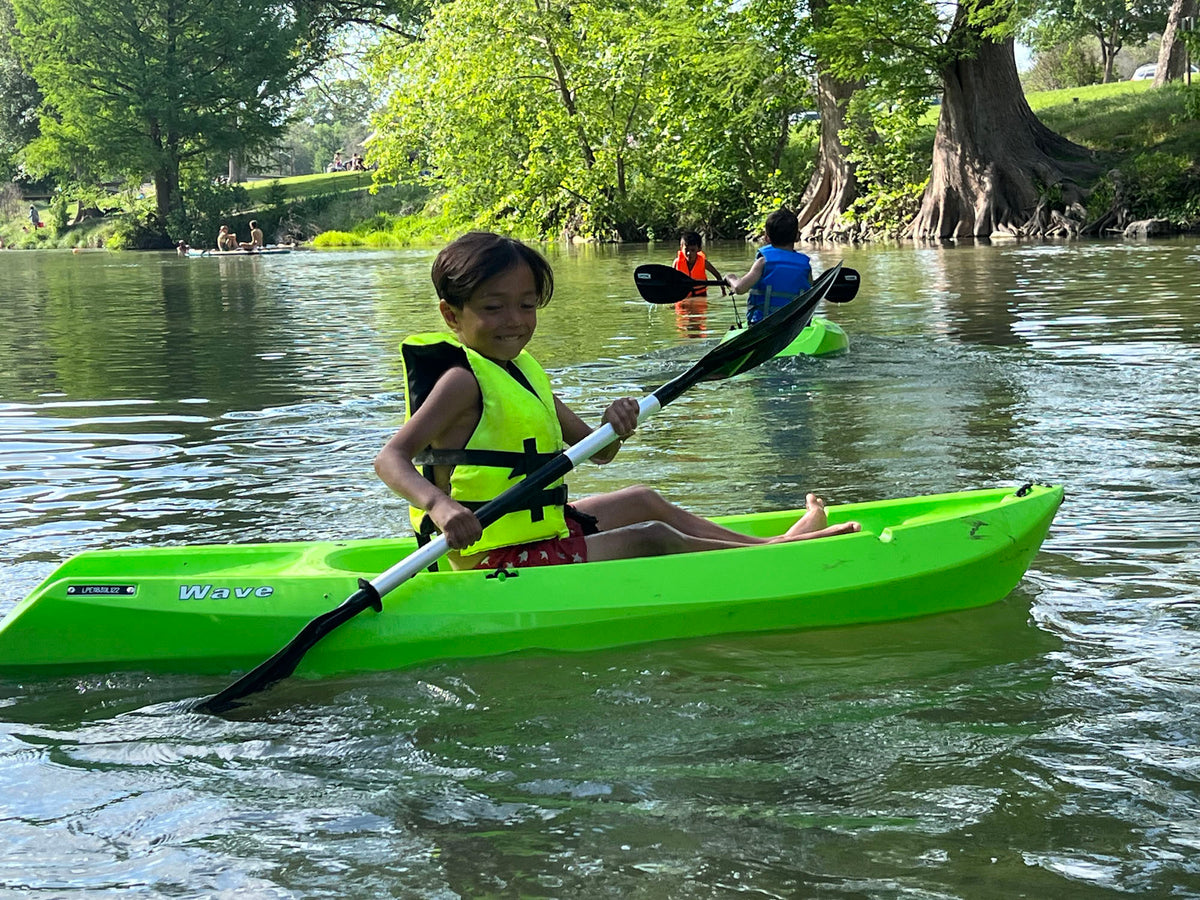 Kids Kayak Paddle for River Tubing and Water Adventures | Double-Sided Oars Ideal for Young Paddlers or on River Runs, Lakes, and Streams | Lightweight, Easy-to-Use
