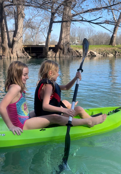 Kids Kayak Paddle for River Tubing and Water Adventures | Double-Sided Oars Ideal for Young Paddlers or on River Runs, Lakes, and Streams | Lightweight, Easy-to-Use
