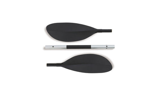 185 Cm. Kayak Paddle Curved Blade 2-pc with Aluminum Shaft (White)