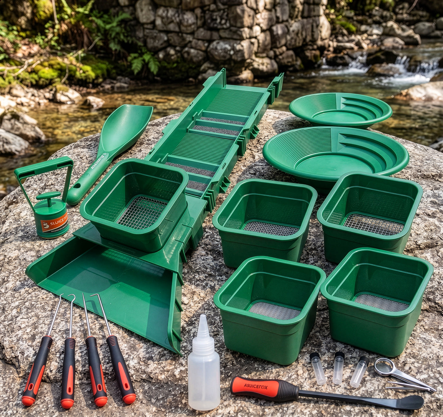 Sluice Fox Compact Sluice Box Kit with Classifiers