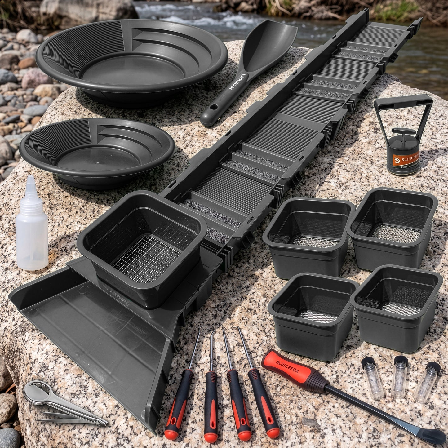 Sluice Fox Compact Sluice Box Kit with Classifiers