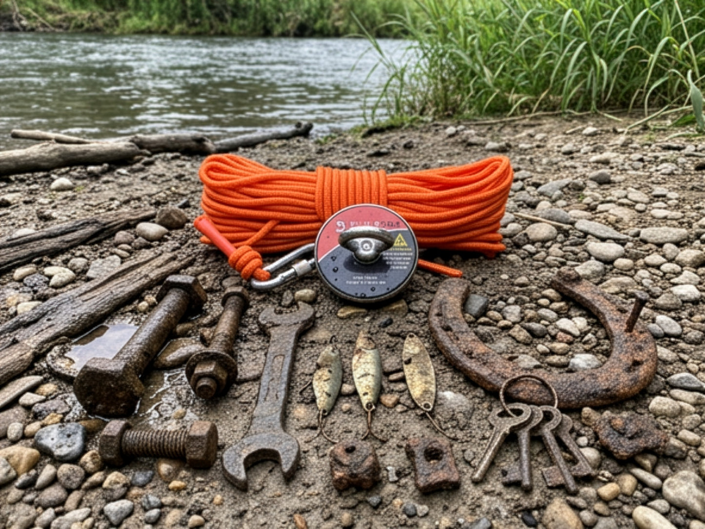 Sluice Fox Magnet Fishing Kit – 550 lb with Rope