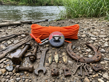 Sluice Fox Magnet Fishing Kit – 550 lb with Rope