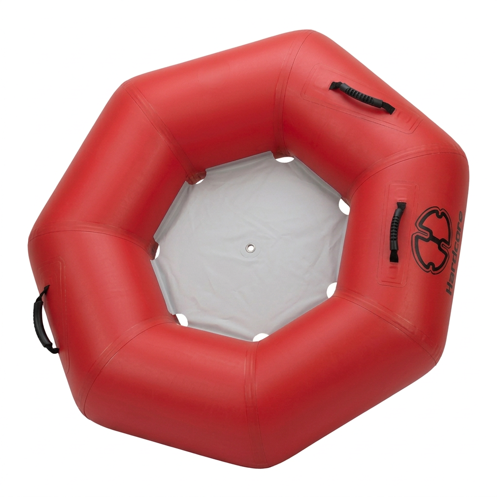 Hardcore River Tube with Durable Triple-Layer PVC, Ergonomic Seven-Sided Design, Intuitive Handles, and C7 Valve Inflation – Ideal for Tubing Adventures