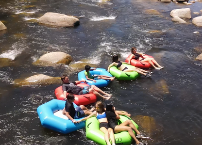 Hardcore River Tube with Durable Triple-Layer PVC, Ergonomic Seven-Sided Design, Intuitive Handles, and C7 Valve Inflation – Ideal for Tubing Adventures