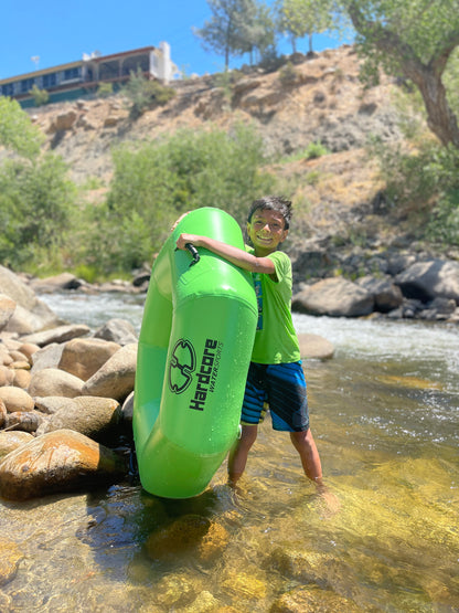 Hardcore River Tube with Durable Triple-Layer PVC, Ergonomic Seven-Sided Design, Intuitive Handles, and C7 Valve Inflation – Ideal for Tubing Adventures