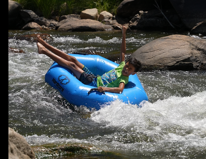 Hardcore River Tube with Durable Triple-Layer PVC, Ergonomic Seven-Sided Design, Intuitive Handles, and C7 Valve Inflation – Ideal for Tubing Adventures