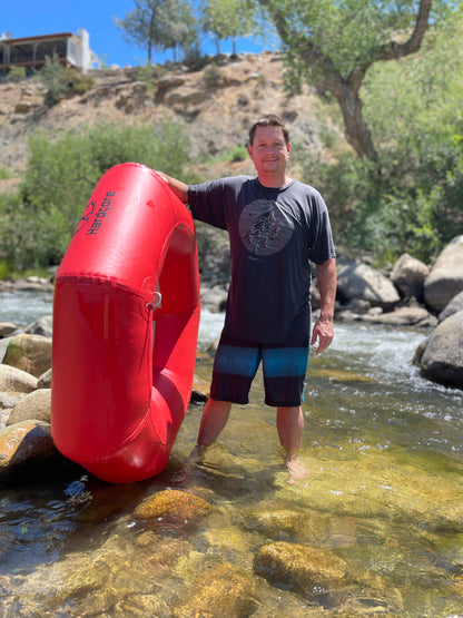 Hardcore River Tube with Durable Triple-Layer PVC, Ergonomic Seven-Sided Design, Intuitive Handles, and C7 Valve Inflation – Ideal for Tubing Adventures