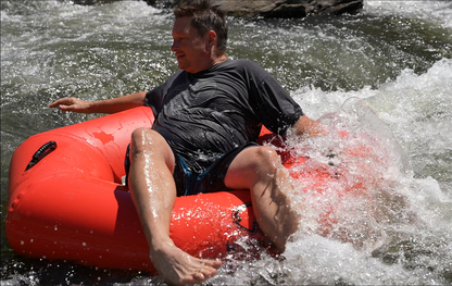 Hardcore River Tube with Durable Triple-Layer PVC, Ergonomic Seven-Sided Design, Intuitive Handles, and C7 Valve Inflation – Ideal for Tubing Adventures