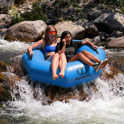 Hardcore River Tube with Durable Triple-Layer PVC, Ergonomic Seven-Sided Design, Intuitive Handles, and C7 Valve Inflation – Ideal for Tubing Adventures