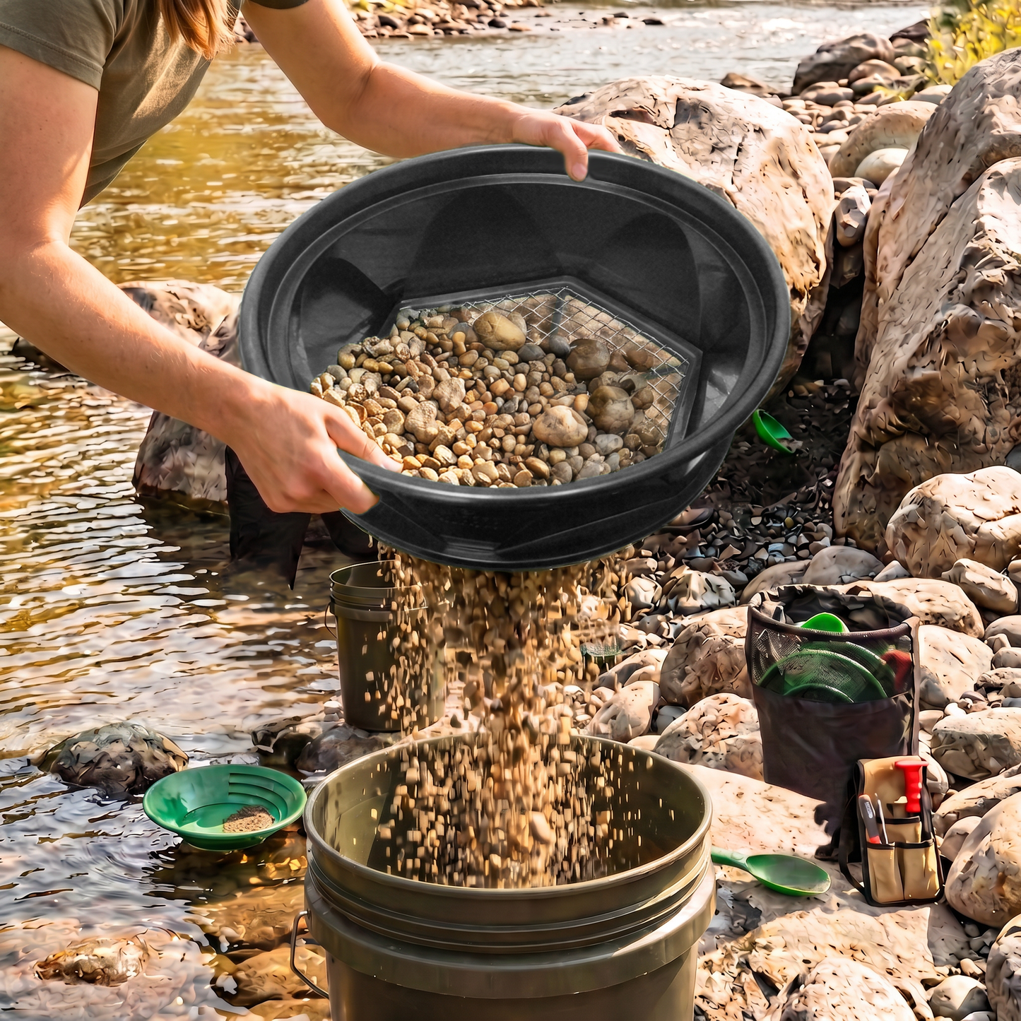 Sluice Fox 13.25" Gold Classifier – Bucket Sieve