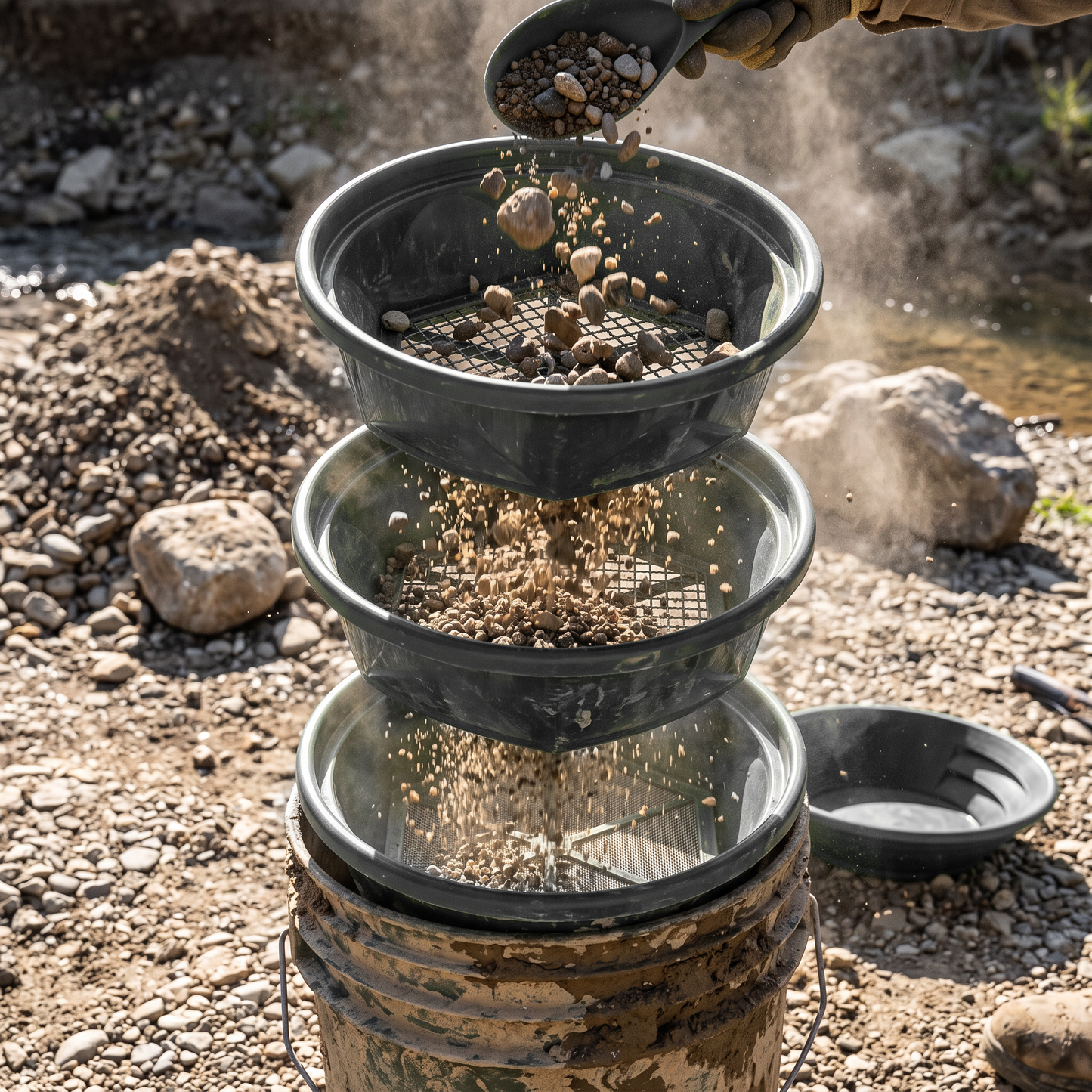 Sluice Fox Gold Classifier with Bonus Pan