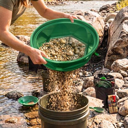 Sluice Fox Gold Classifier with Bonus Pan