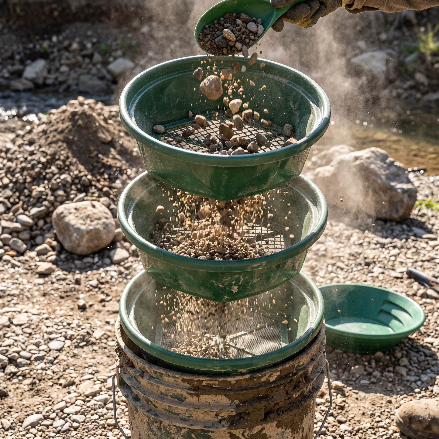 Sluice Fox Gold Classifier with Bonus Pan
