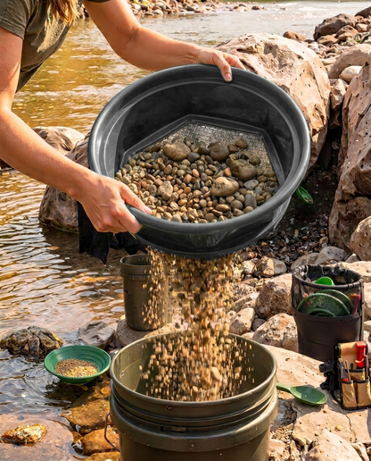 Sluice Fox 13.25" Gold Classifier – Bucket Sieve
