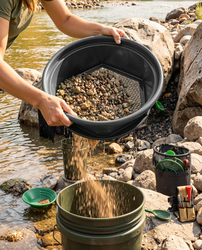 Sluice Fox 13.25" Gold Classifier – Bucket Sieve