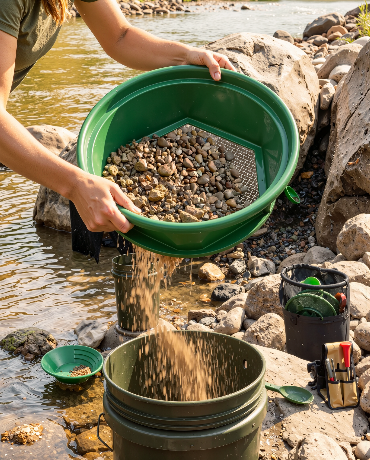 Sluice Fox 13.25" Gold Classifier – Bucket Sieve