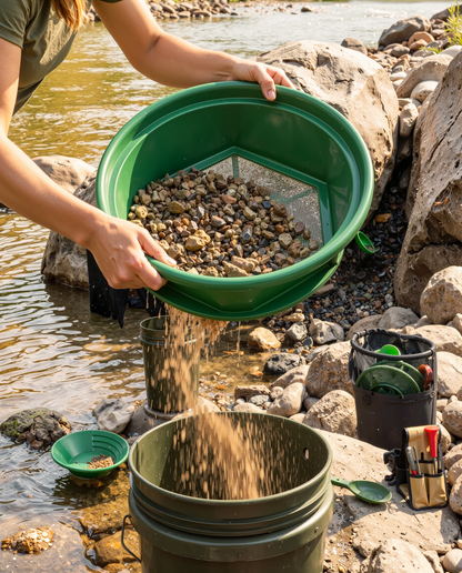 Sluice Fox 13.25" Gold Classifier – Bucket Sieve
