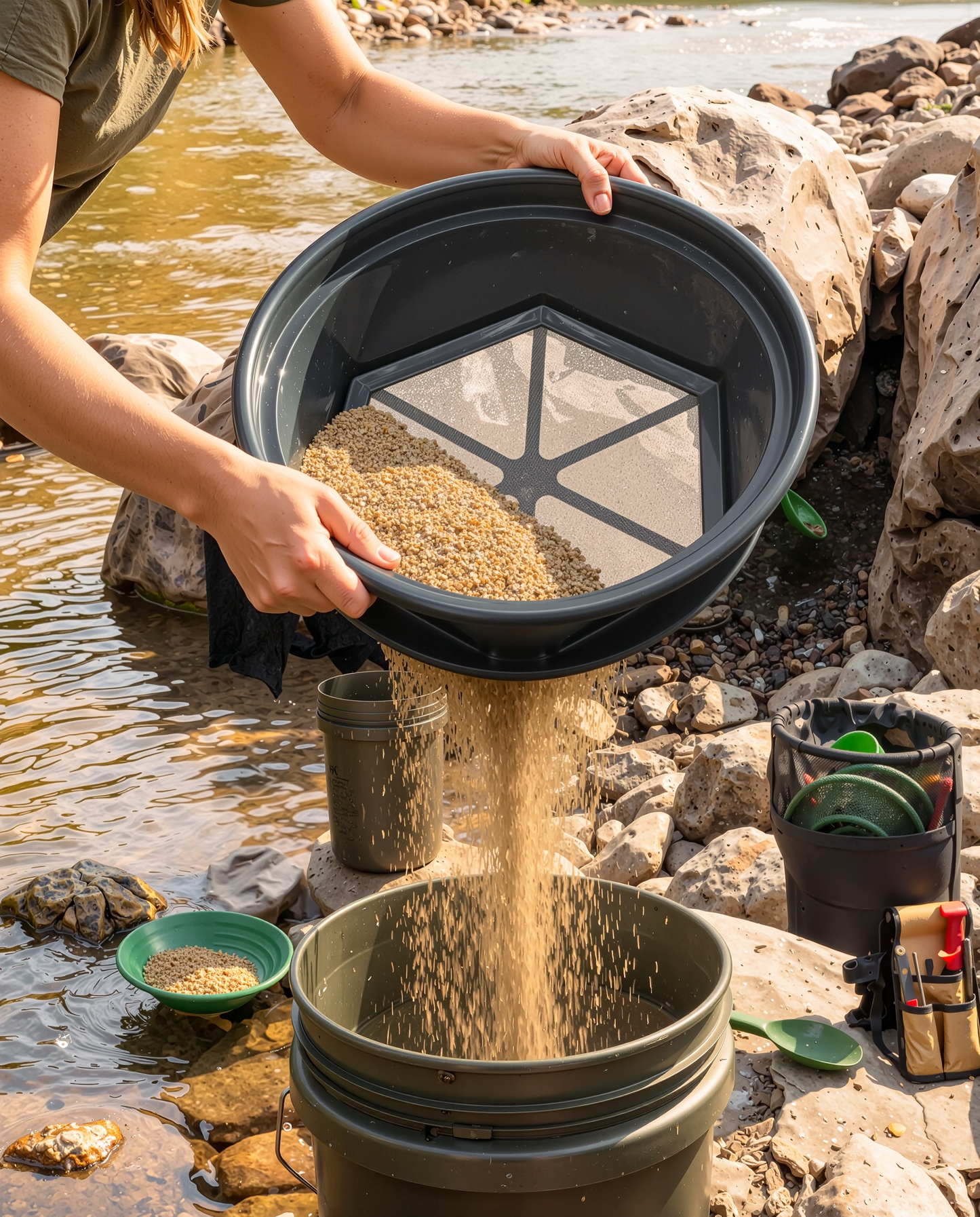 Sluice Fox 13.25" Gold Classifier – Bucket Sieve