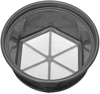 Sluice Fox 13 1/4 inch gold classifier prospecting pan - stainless steel mesh sifting pan fits atop 5 gallon bucket; mealworm strainer and shark tooth sifter
