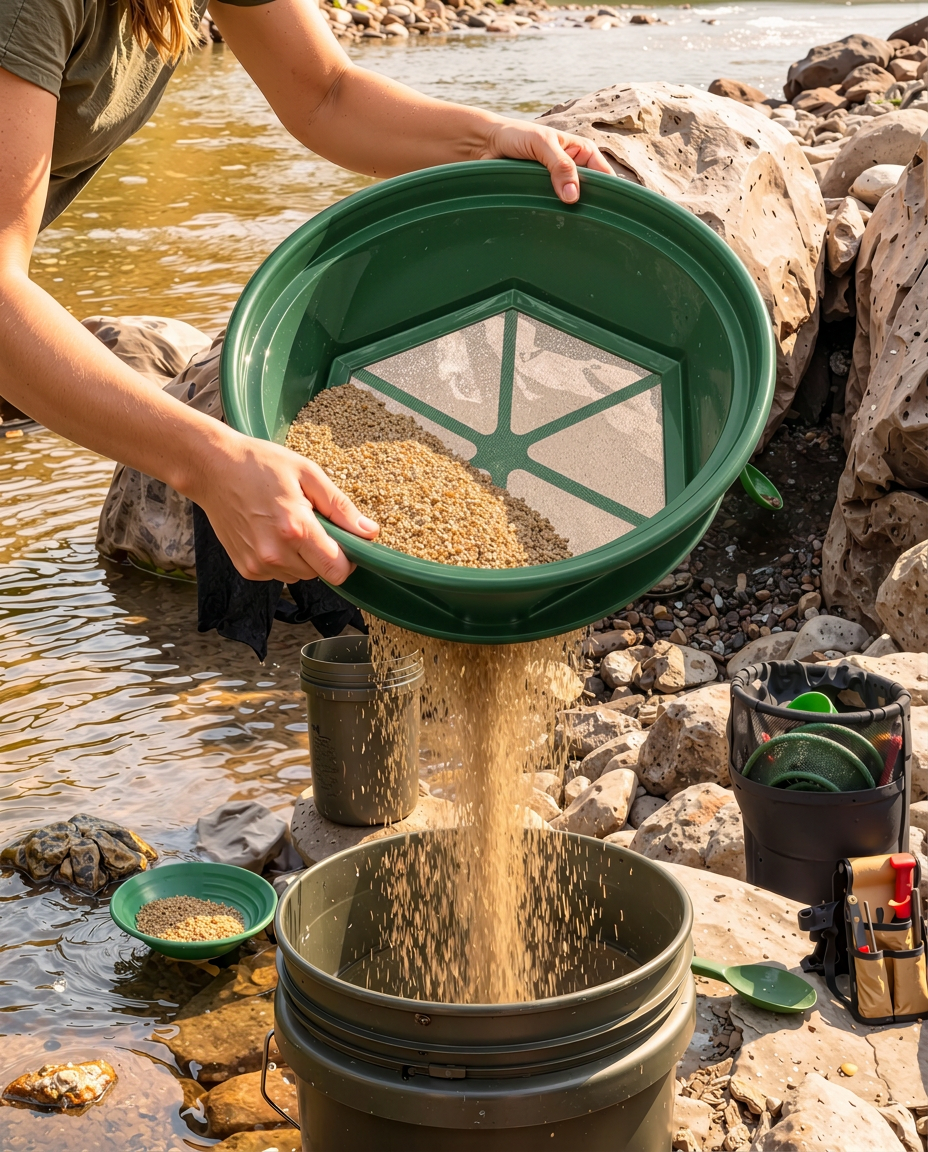 Sluice Fox 13.25" Gold Classifier – Bucket Sieve