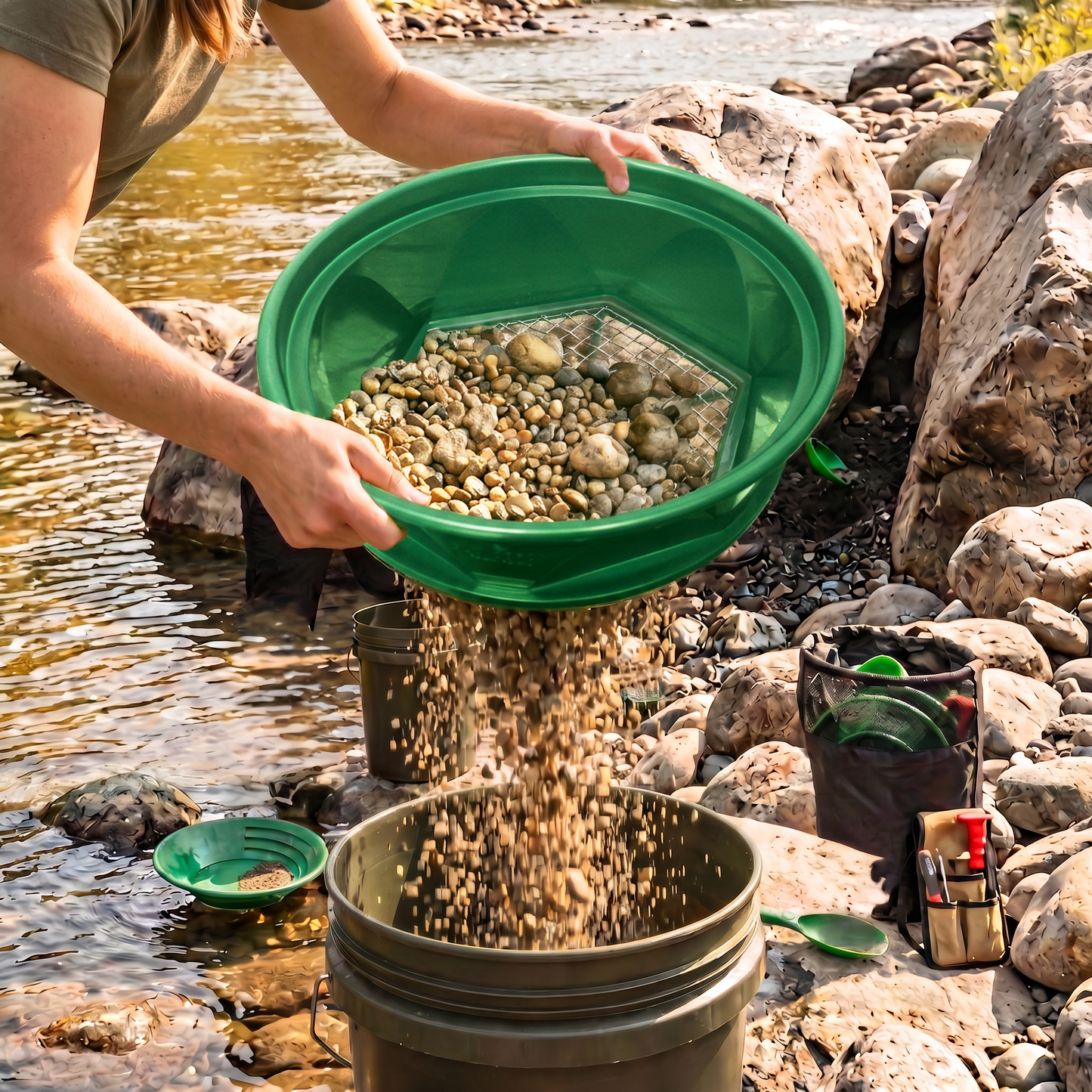 Sluice Fox Gold Classifier with Bonus Pan