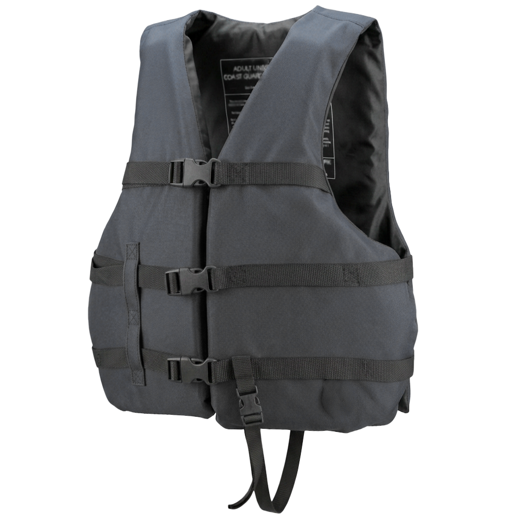 Life jacket paddle vest with Leg Strap; Coast Guard approved Type III PFD flotation device; Jet ski, wakeboard, hardshell kayak vest; Ideal extra PFD for pontoon boat Blue Adult