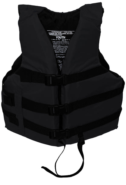 Life jacket paddle vest with Leg Strap; Coast Guard approved Type III PFD flotation device; Jet ski, wakeboard, hardshell kayak life jacket; Ideal extra life jacket for pontoon boat