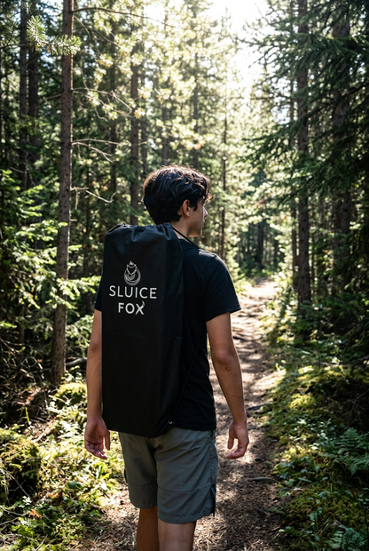Sluice Fox Drawstring Tote Bag for Prospecting Gear
