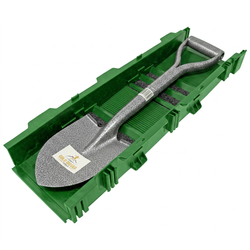 Gold Digger Tools 24" Steel Gold Prospecting Shovel with D-Grip