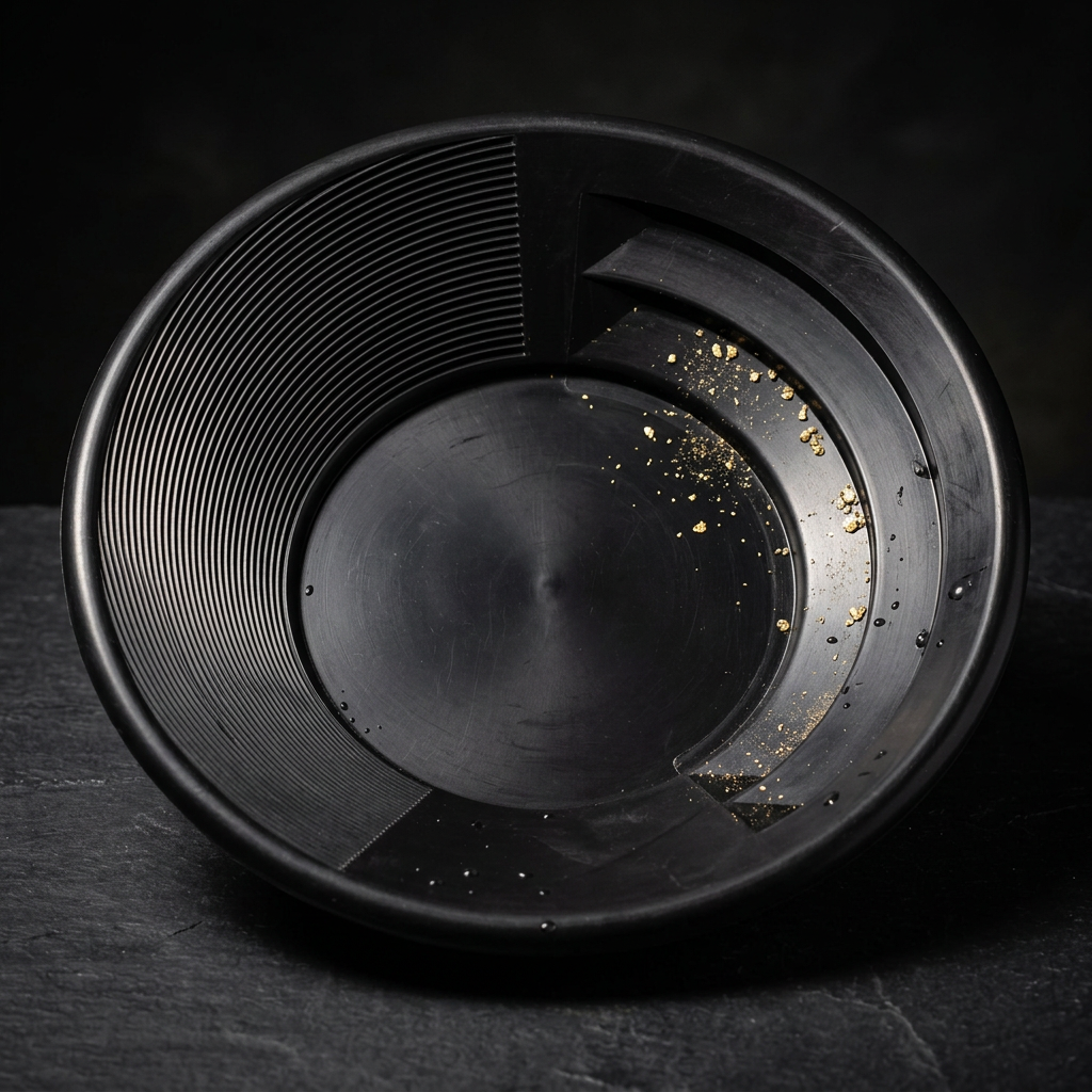Sluice Fox Spiral Gold Pan with Vanishing Riffle