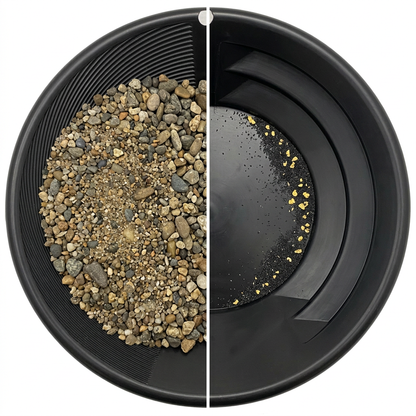Sluice Fox Spiral Gold Pan with Vanishing Riffle