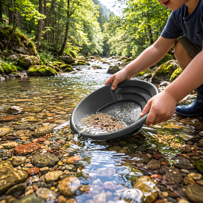 Sluice Fox Spiral Gold Pan with Vanishing Riffle