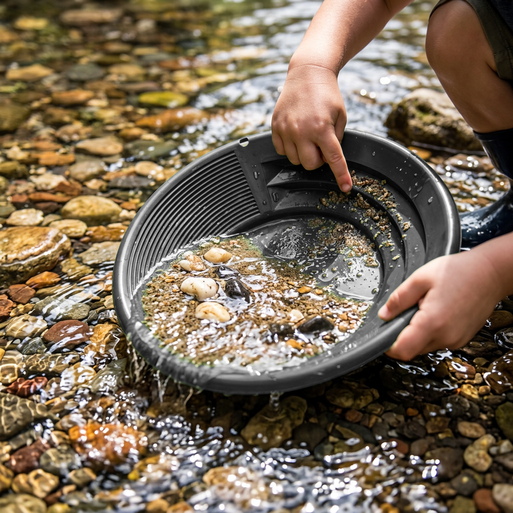 Sluice Fox Spiral Gold Pan with Vanishing Riffle