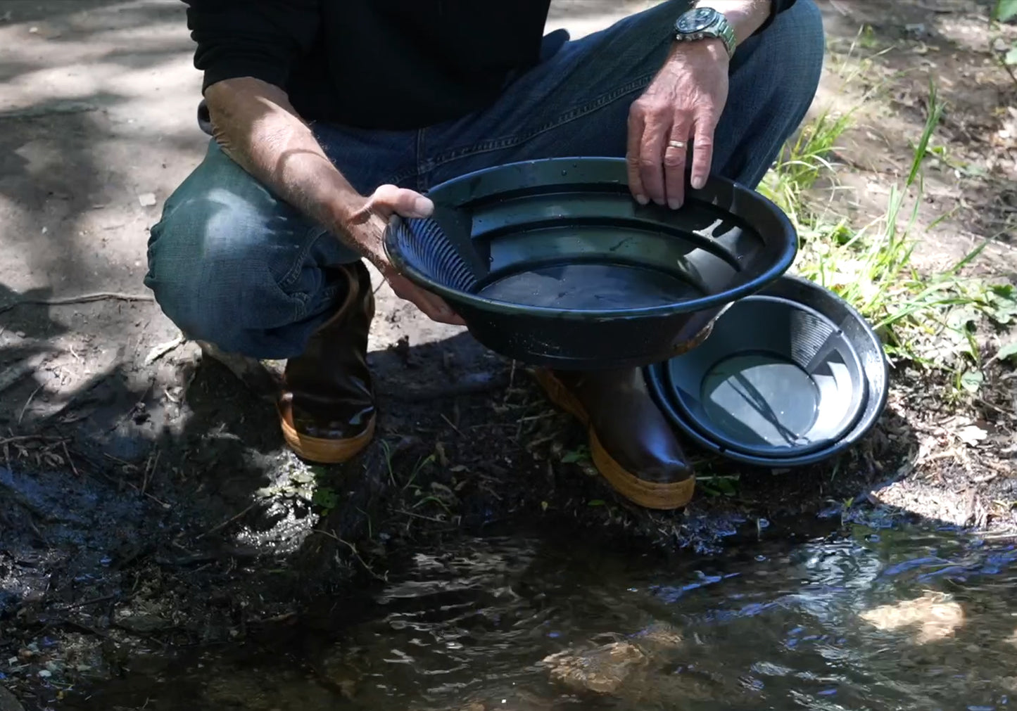Sluice Fox Spiral Gold Pan with Vanishing Riffle