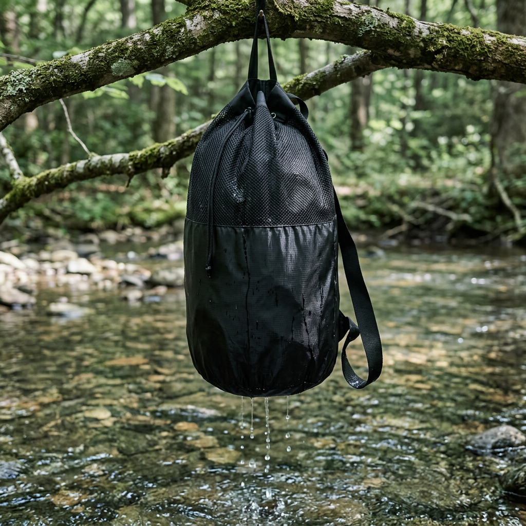 Ripstop Nylon Bucket Backpack