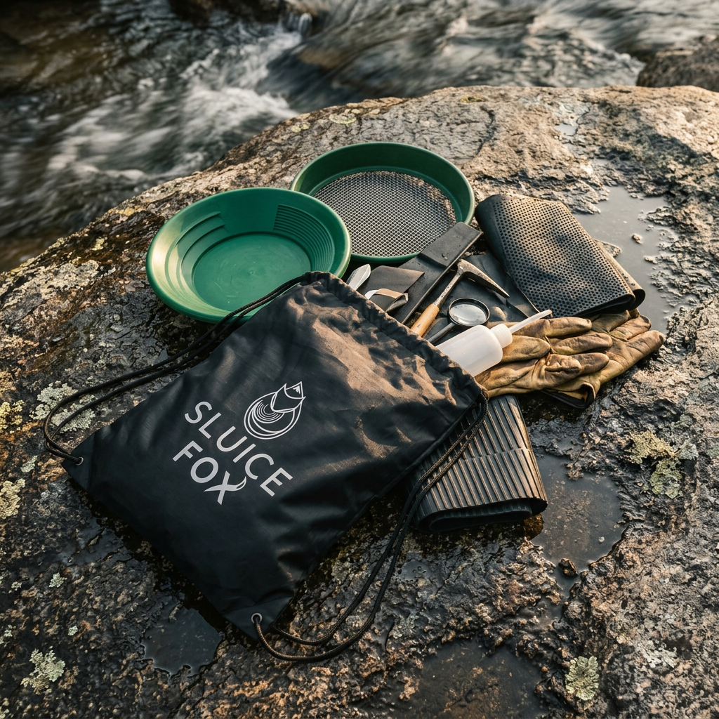 Sluice Fox Drawstring Tote Bag for Prospecting Gear