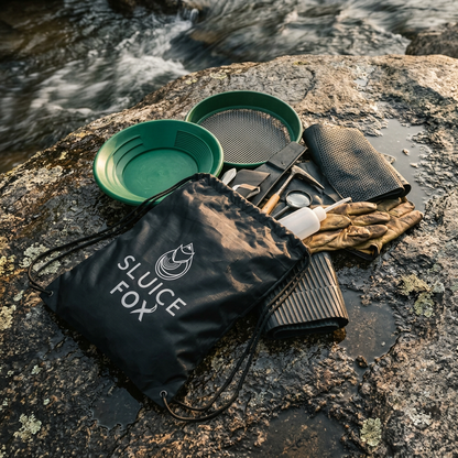 Sluice Fox Drawstring Tote Bag for Prospecting Gear